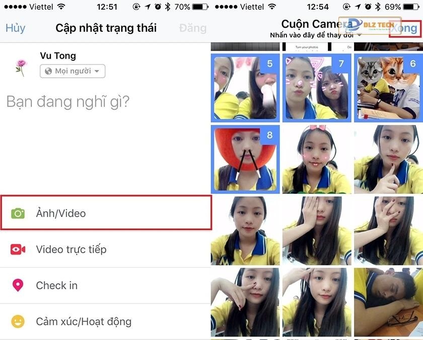 Đăng video lên Facebook bằng điện thoại