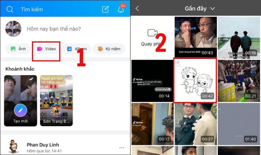Đăng video lên Nhật ký Zalo từ iPhone