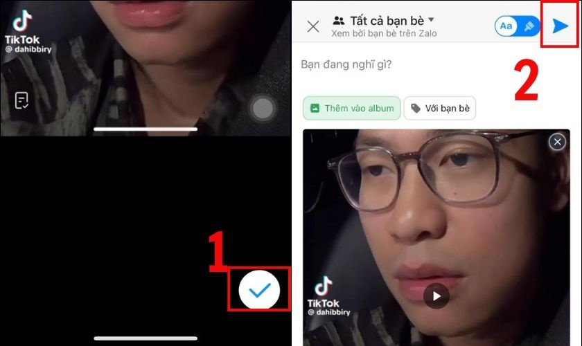 Hoàn tất đăng video từ iPhone