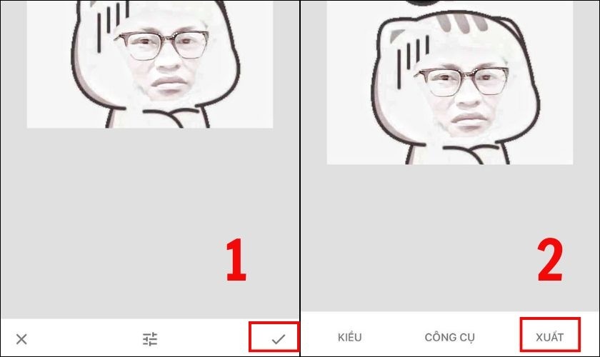 Lưu ảnh sau khi chỉnh sửa