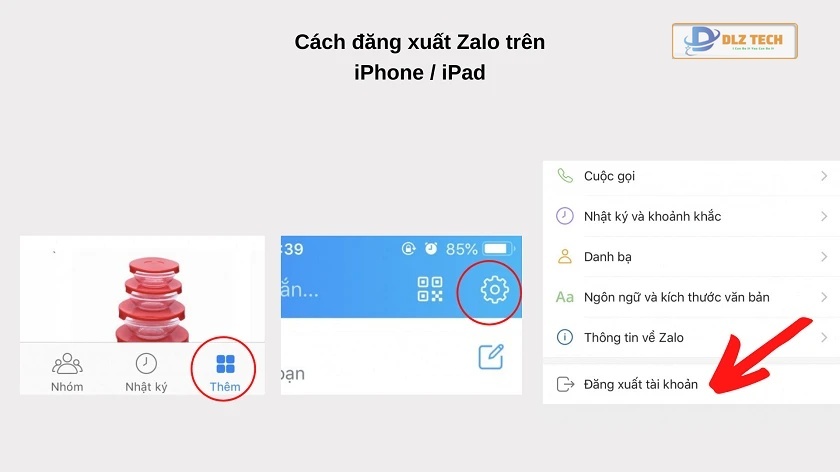 Cách đăng xuất cho iPhone lẫn iPad