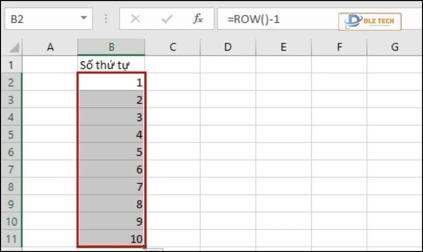 nhấn enter rồi kéo sao chép công thức