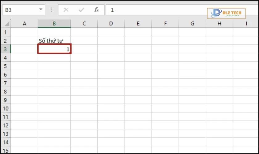 cách đánh số thứ tự tự nhảy trong excel