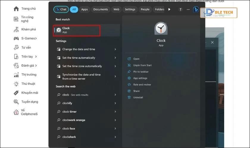 cách cài đặt báo thức trực tiếp trên pc
