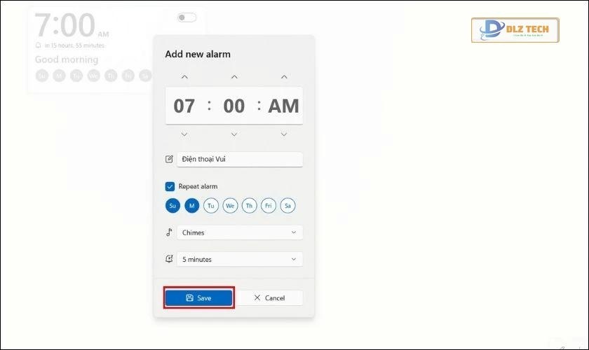 cài báo thức trên máy tính quá dễ