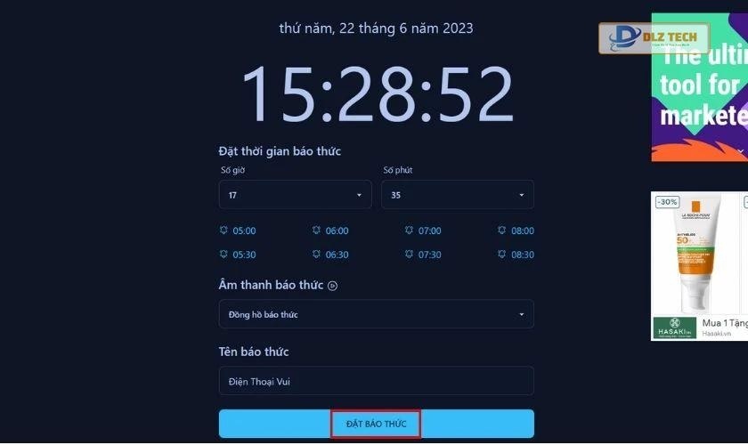 phần mềm báo thức trên máy tính thông dụng