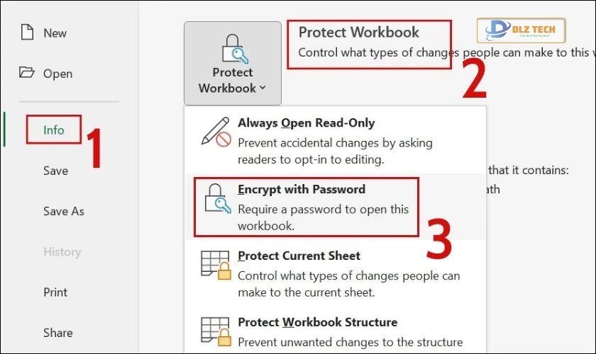 Các cách đặt mật khẩu cho file Excel