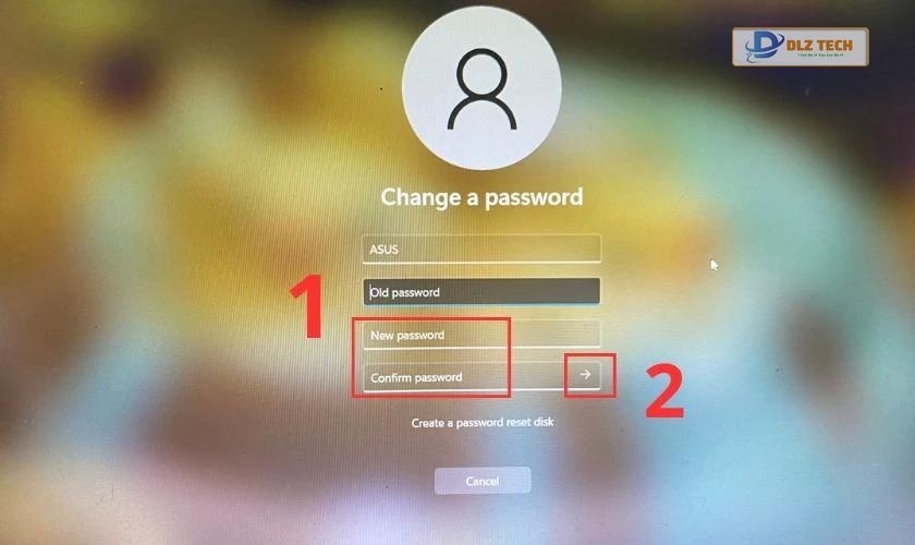 Tạo mật khẩu mới cho laptop Win 11