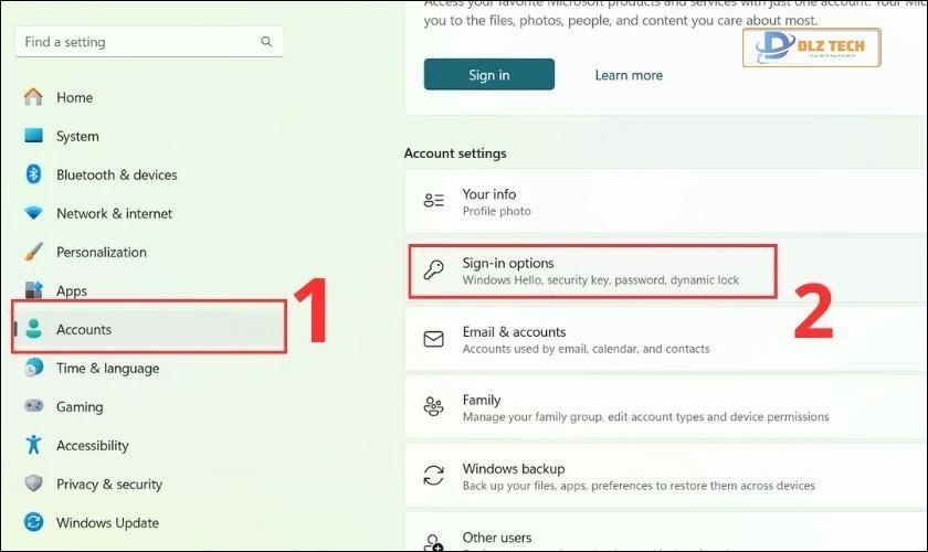 Cách đặt mật khẩu cho máy tính Win 11