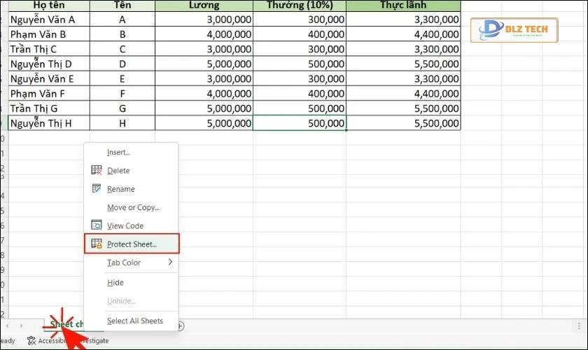 dấu công thức của sheet