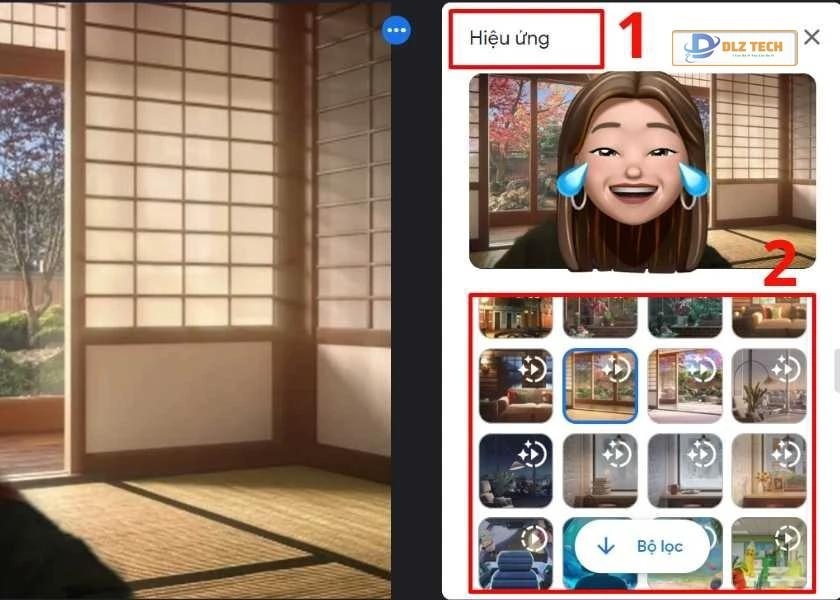 Lựa chọn background cần thay