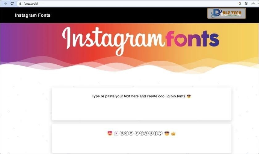 Instagram Fonts Generator