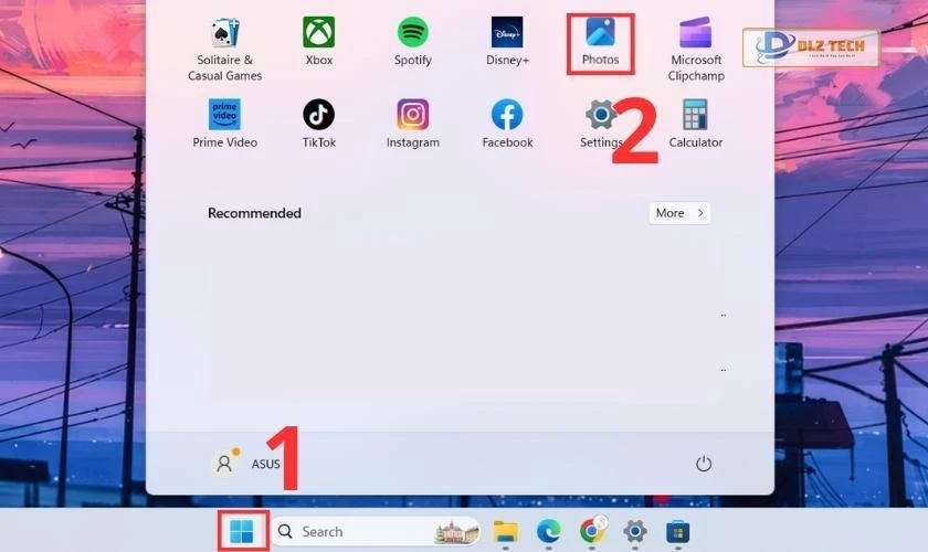 Cách đổi hình nền bằng Photos trên Win 11