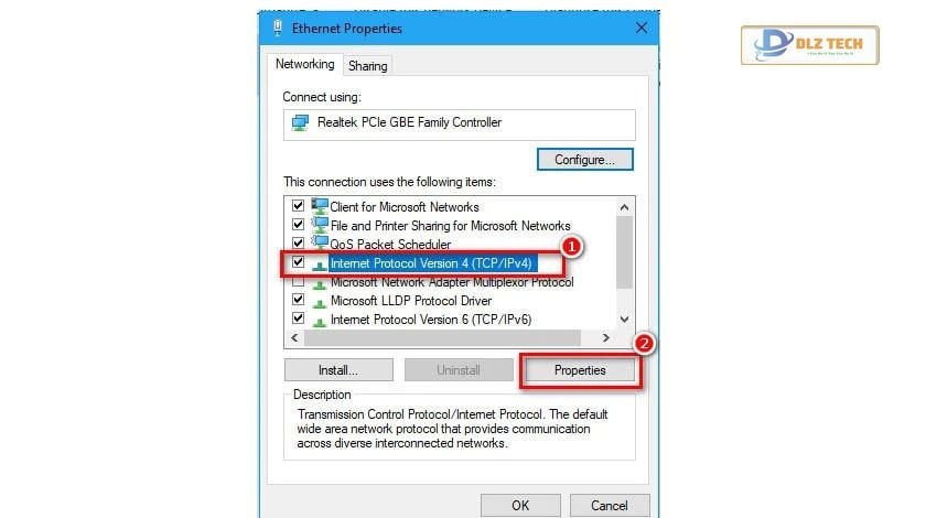 Thao tác trên Properties