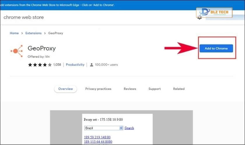 Cài đặt GeoProxy