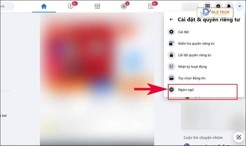 Chọn tùy chỉnh Ngôn ngữ