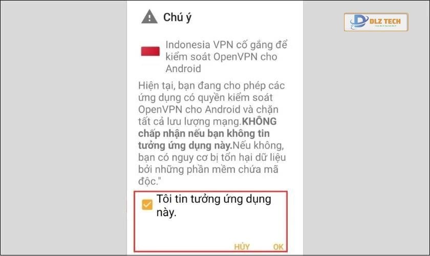Mở ứng dụng Indonesia VPN