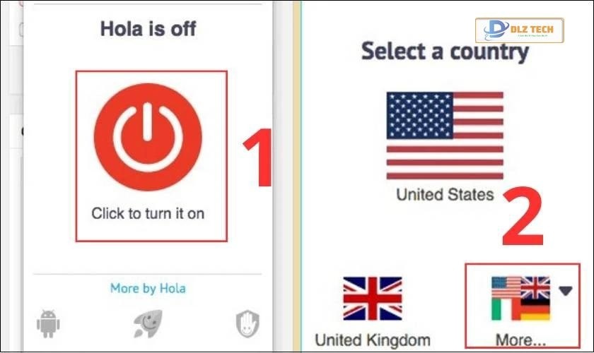 Chọn địa chỉ Proxy cần thiết