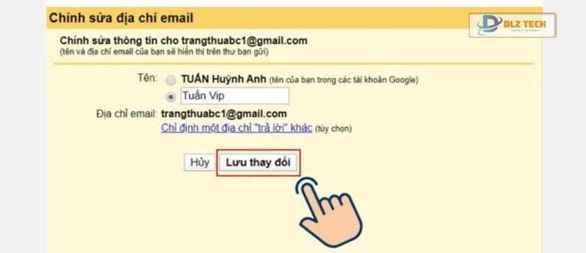 Bạn sẽ không thể đổi tên đăng nhập