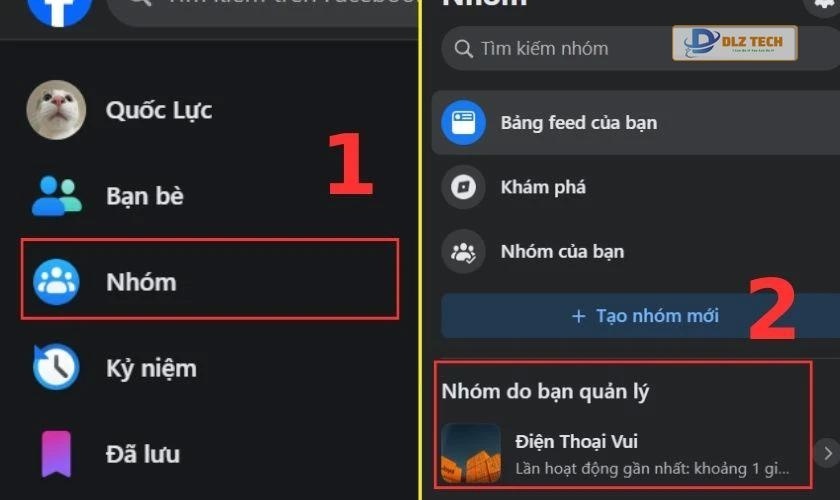 Cách đổi tên nhóm trên Facebook bằng máy tính
