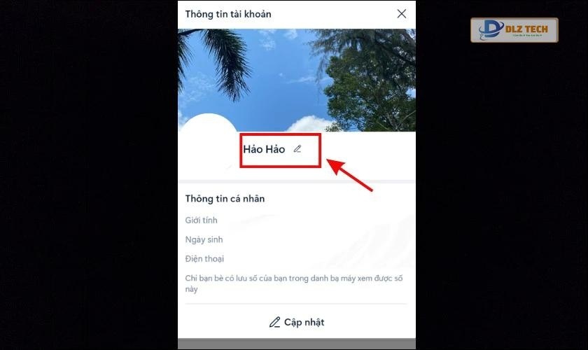 Chọn biểu tượng Cây bút như hình dưới đây để đổi tên