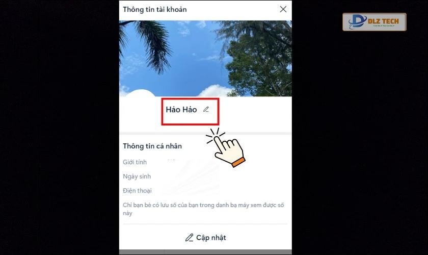 Có cách đổi tên trên Zalo mà không ai hay biết không?