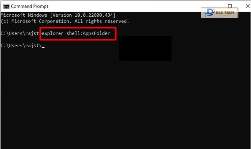 Nhập câu lệnh và nhấn Ok