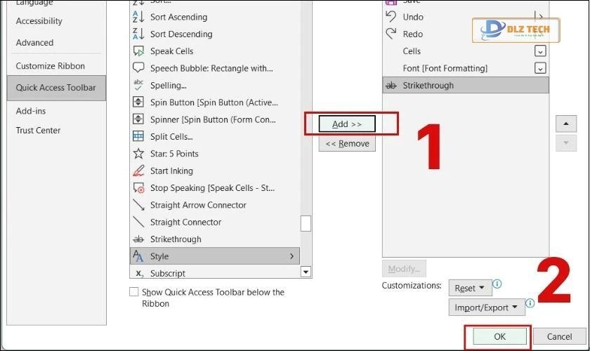 Chọn Add và nhấn Ok để hoàn tất 