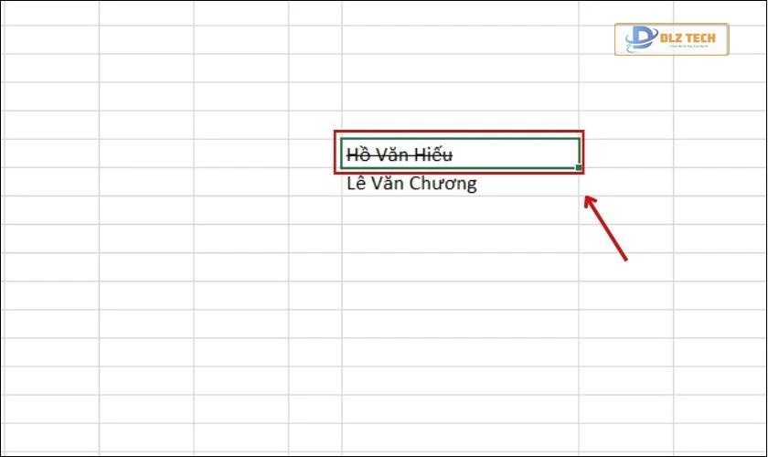 Cách bỏ gạch ngang chữ trong Excel
