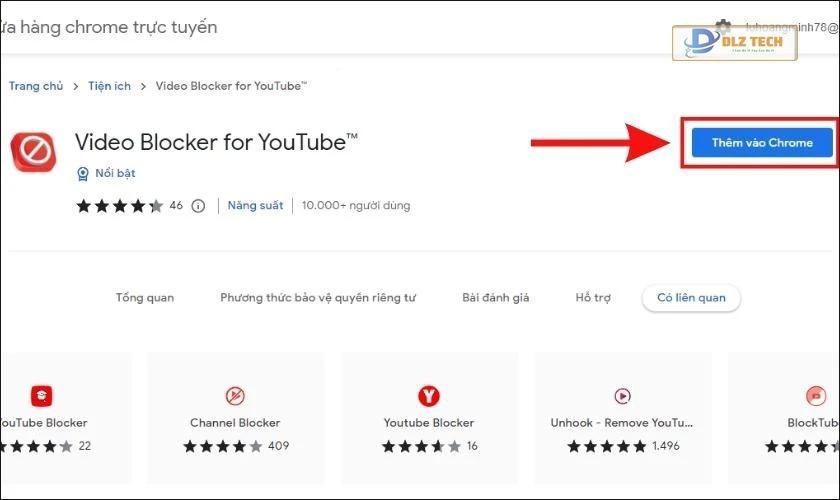 Video Blocker cho YouTube
