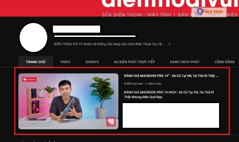 Chọn video cần chặn