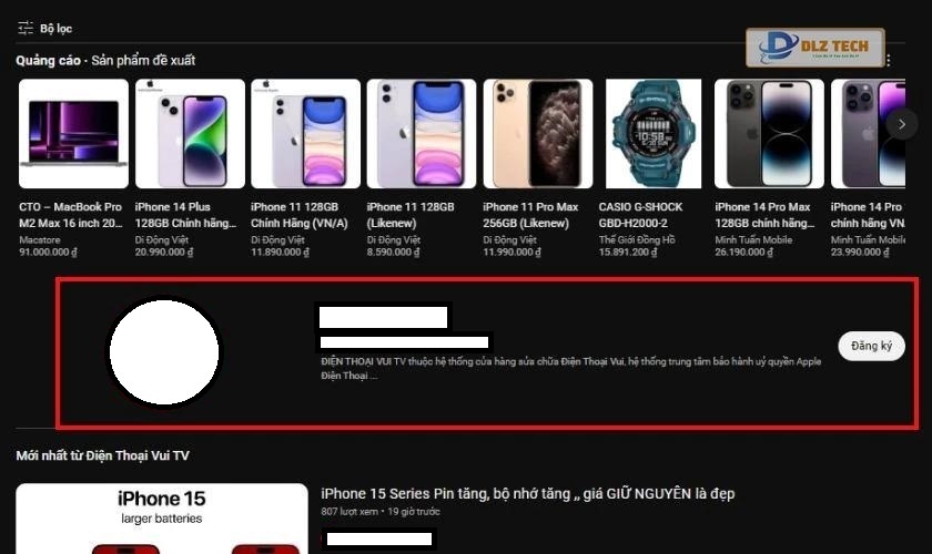 Hướng dẫn chặn kênh YouTube trên máy tính