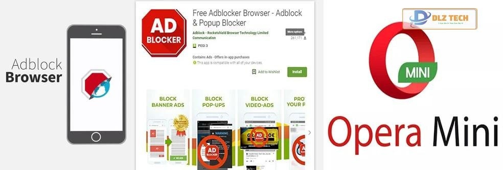 Sử dụng các trình duyệt Opera Mini, Cốc Cốc