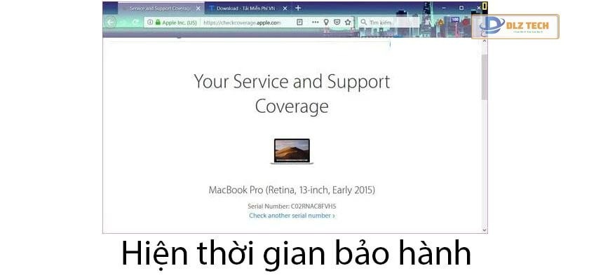 Kết quả check bảo hành