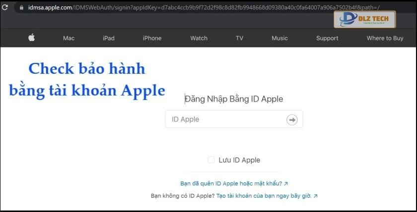 Check bảo hành Macbook Air / Pro bằng tài khoản Apple