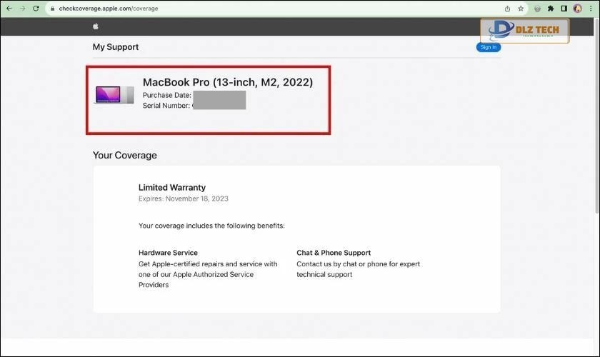 Cách check ngày sản xuất MacBook 