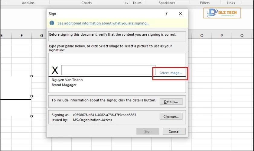 Cách chèn hình ảnh, logo vào trong chữ ký 