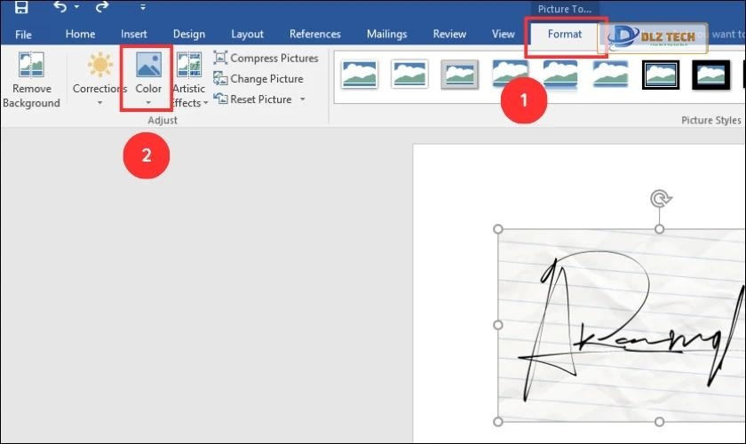  dán chữ ký tay vào văn bản 