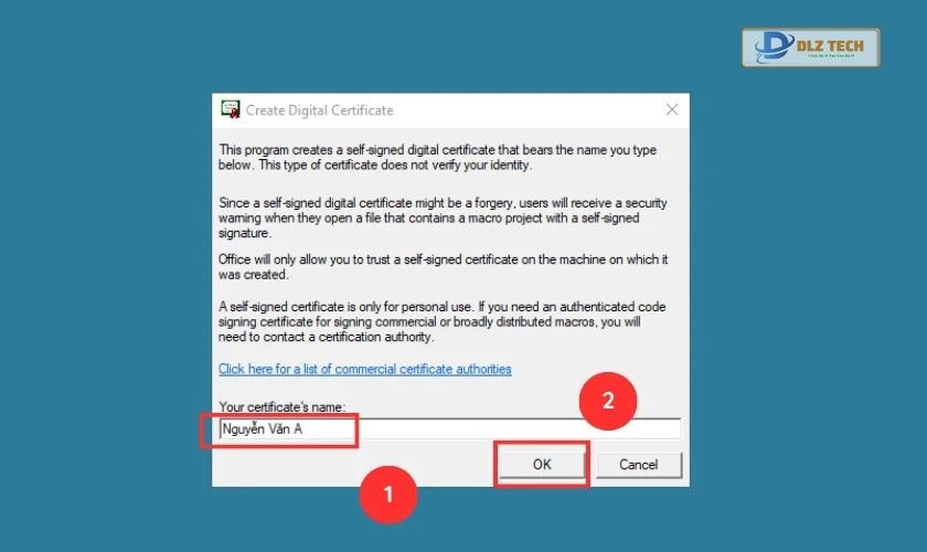 insert chữ ký digital vào word 