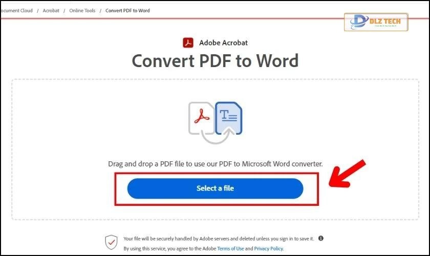 Chọn Select a file
