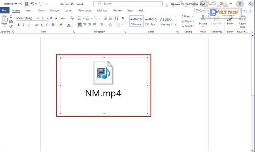 cách tùy chỉnh video trong word