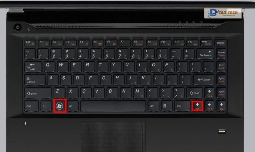 Sử dụng tổ hợp phím tắt để chia đôi màn hình 