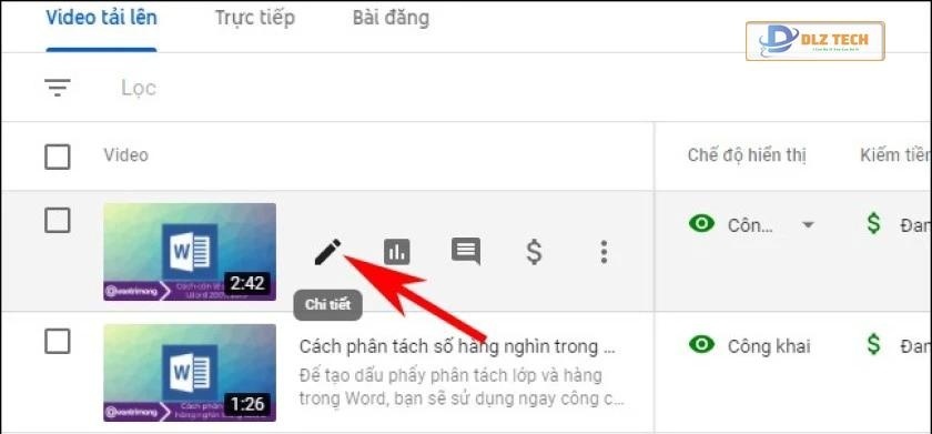 Các bước để phân chia video YouTube theo từng phần