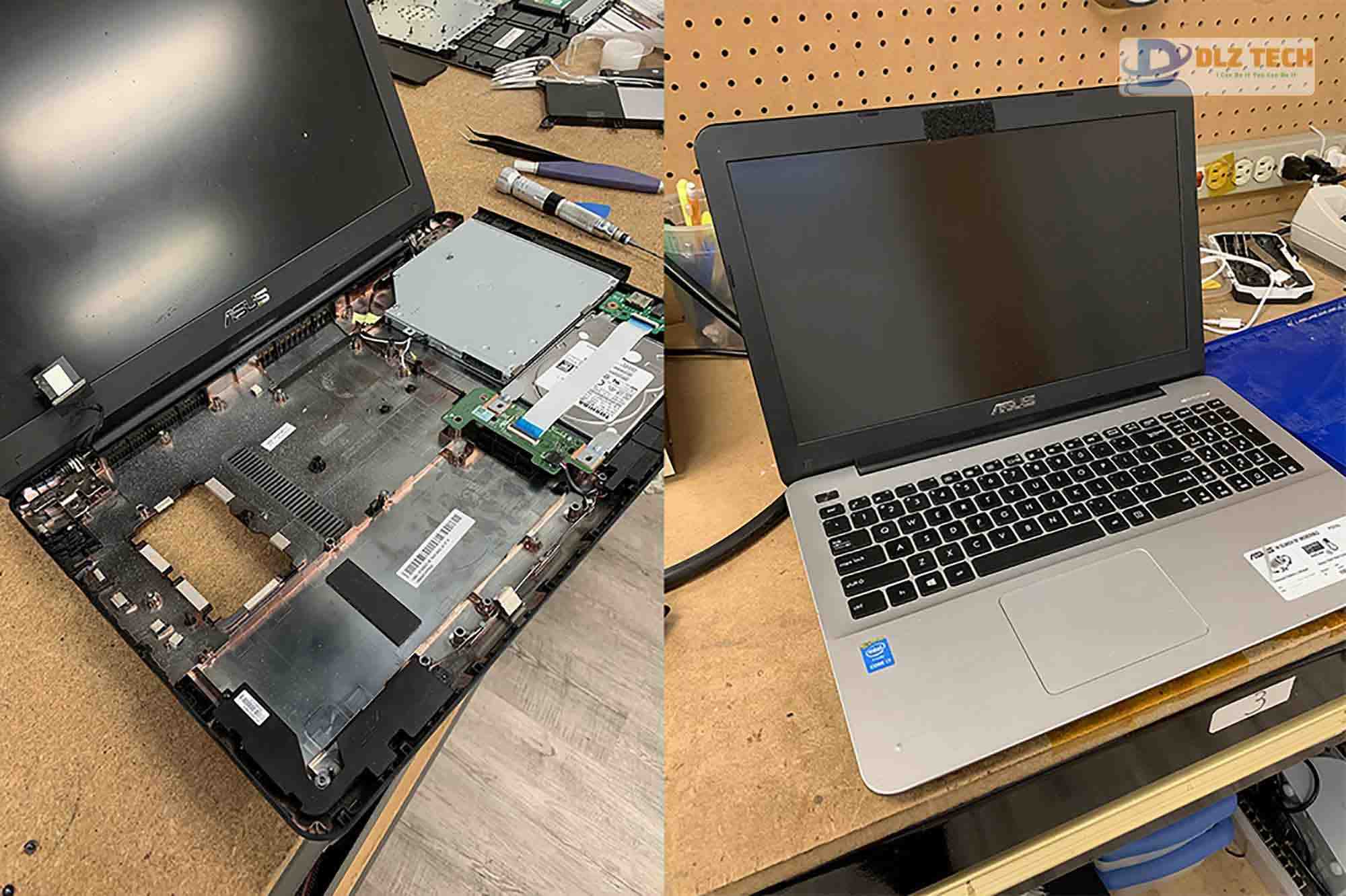 Sửa màn hình máy tính bị lệch tại cửa hàng Dlz Tech