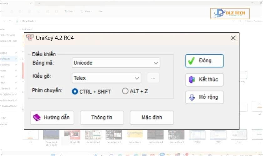 Cách chỉnh tiếng việt trên laptop bằng Unikey