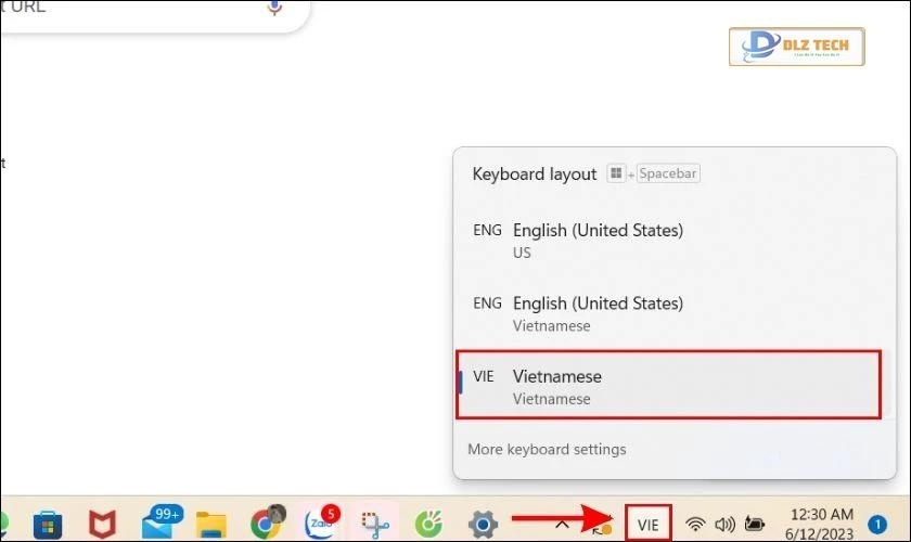 Cách chỉnh tiếng việt trên laptop giữa các bàn phím