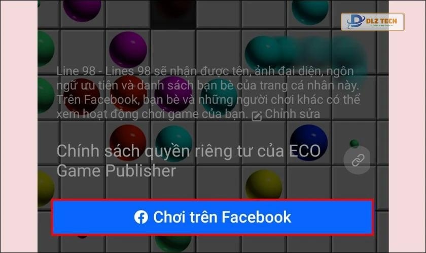 Chọn chơi game trên Facebook