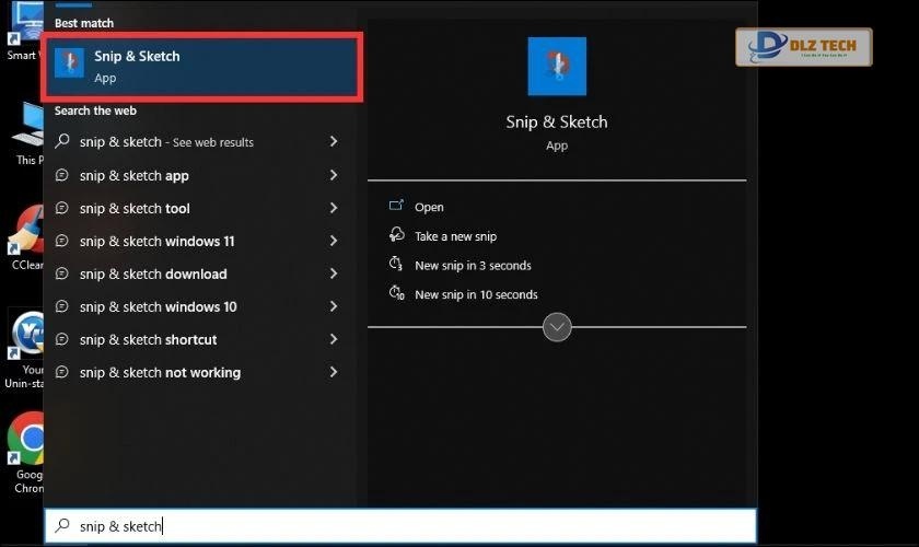 Cách chụp màn hình bằng Snip & Sketch