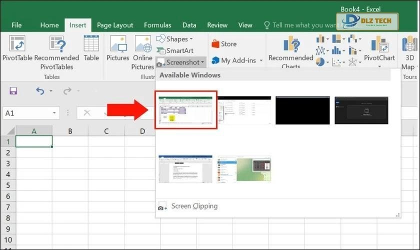 Cách chụp màn hình trong Excel