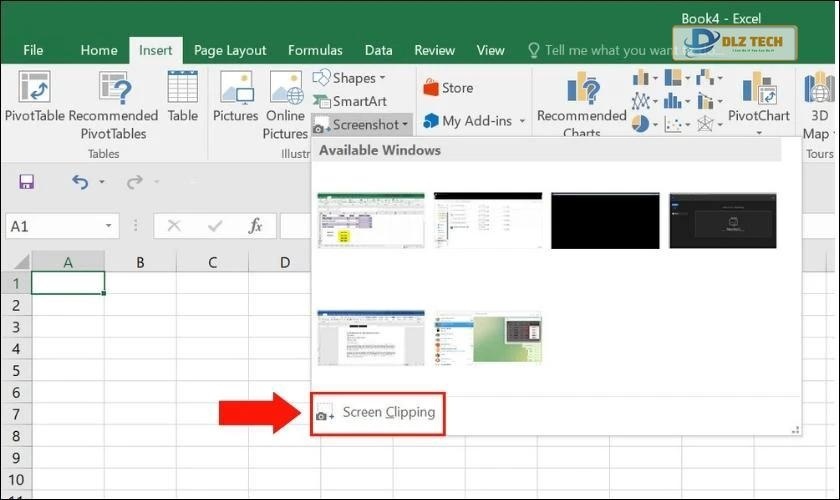 chụp một phần màn hình excel